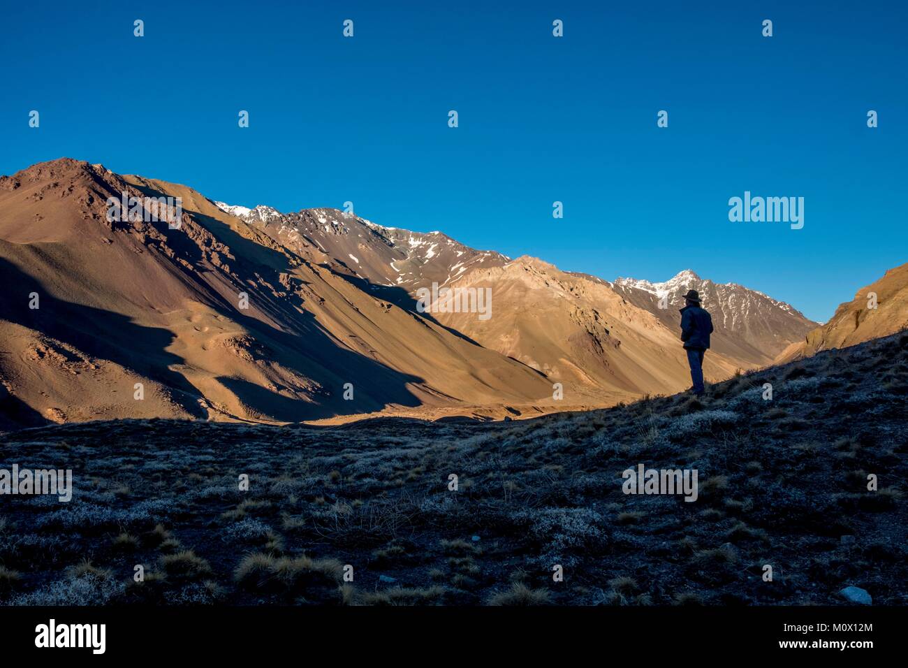 L'Argentine, la province de Mendoza, le Parc Provincial Aconcagua Banque D'Images