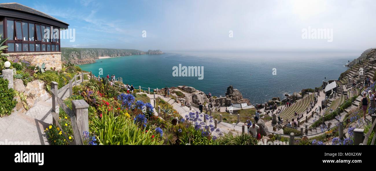 United Kingdom,Cornwall,Porthcurno Minack Open Air Theatre, Banque D'Images United Kingdom,Cornwall,Porthcurno Minack Open Air Theatre, Banque D'Images