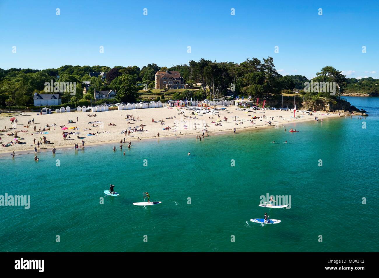 France,Finistère, Nevez, l'Aven,Port Manech,la plage de Port Manech (vue  aérienne Photo Stock - Alamy