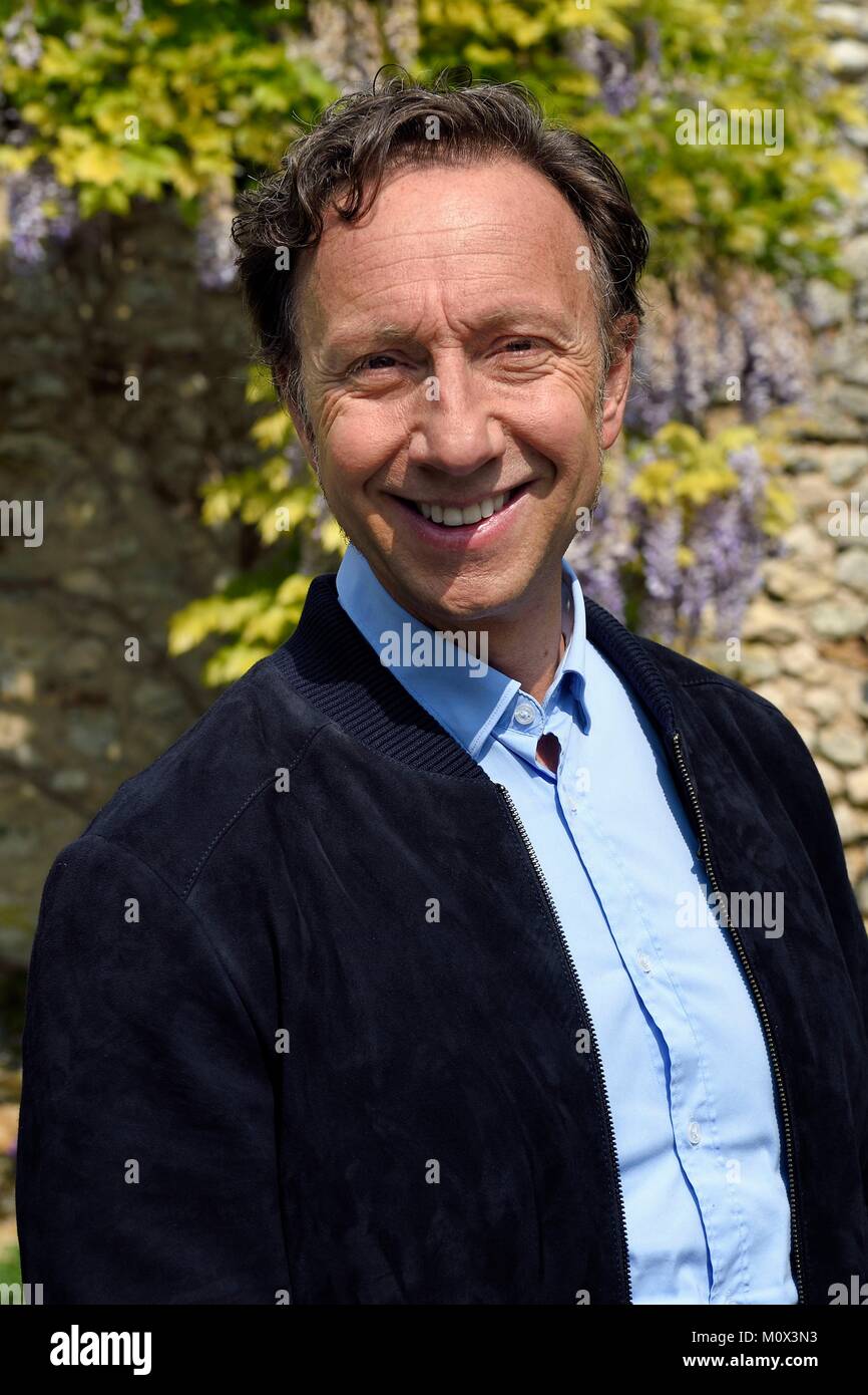 France,Yvelines,Montchauvet de tir, pour la télévision de la Village préféré des Français (Village préféré des Français) avec Stéphane Bern Banque D'Images