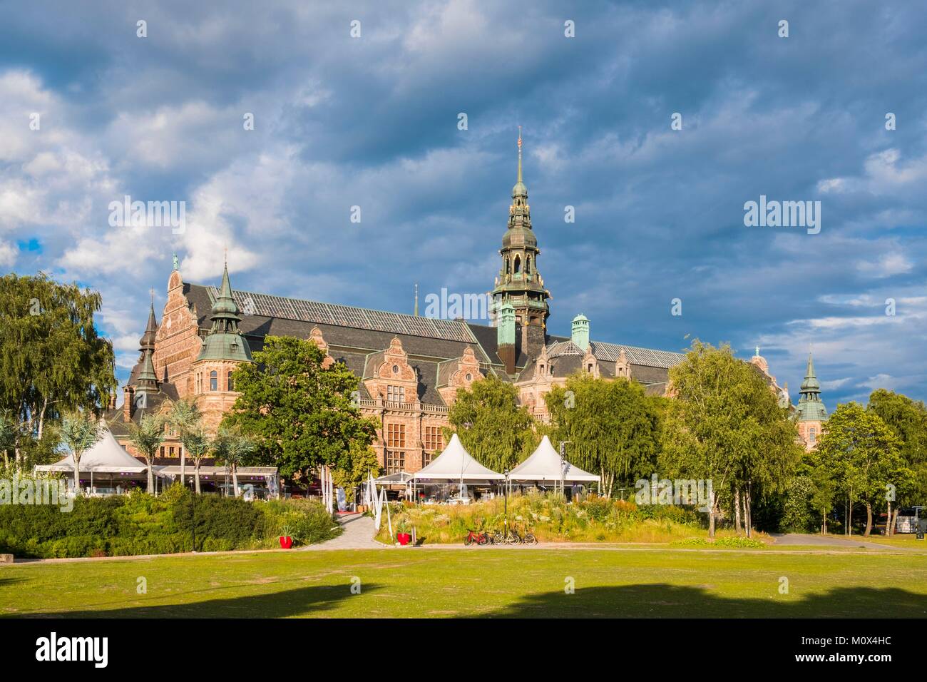 La Suède, Stockholm, île de Djurgarden, le musée nordique (Nordiska museet) Banque D'Images