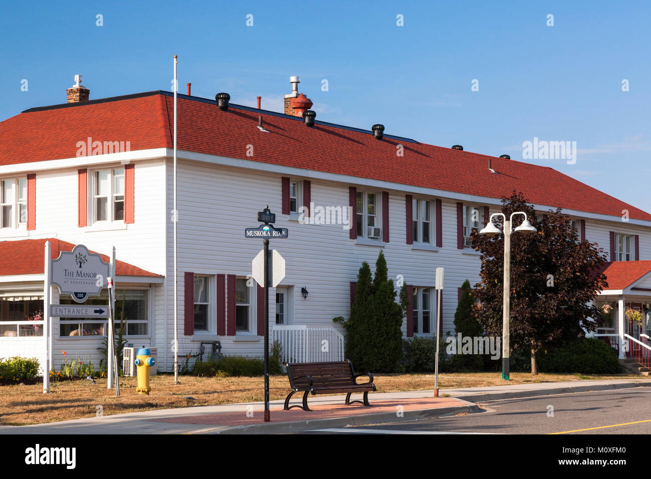 Le Manoir à Gravenhurst est une résidence de retraite à Gravenhurst, en Ontario, Canada. Banque D'Images