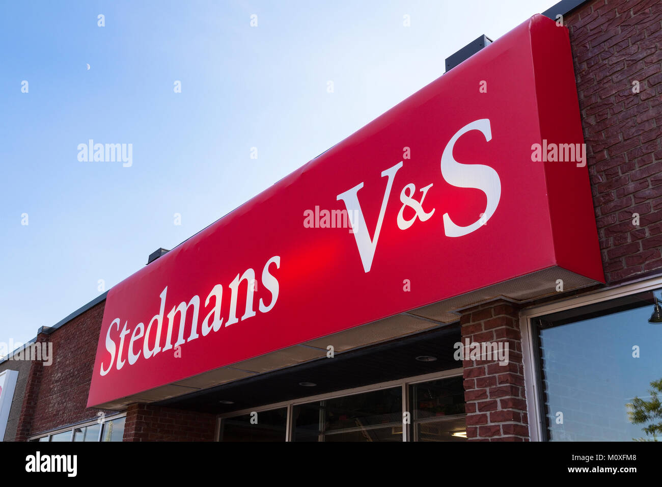 Un Stedmans V&S department store signe. Banque D'Images