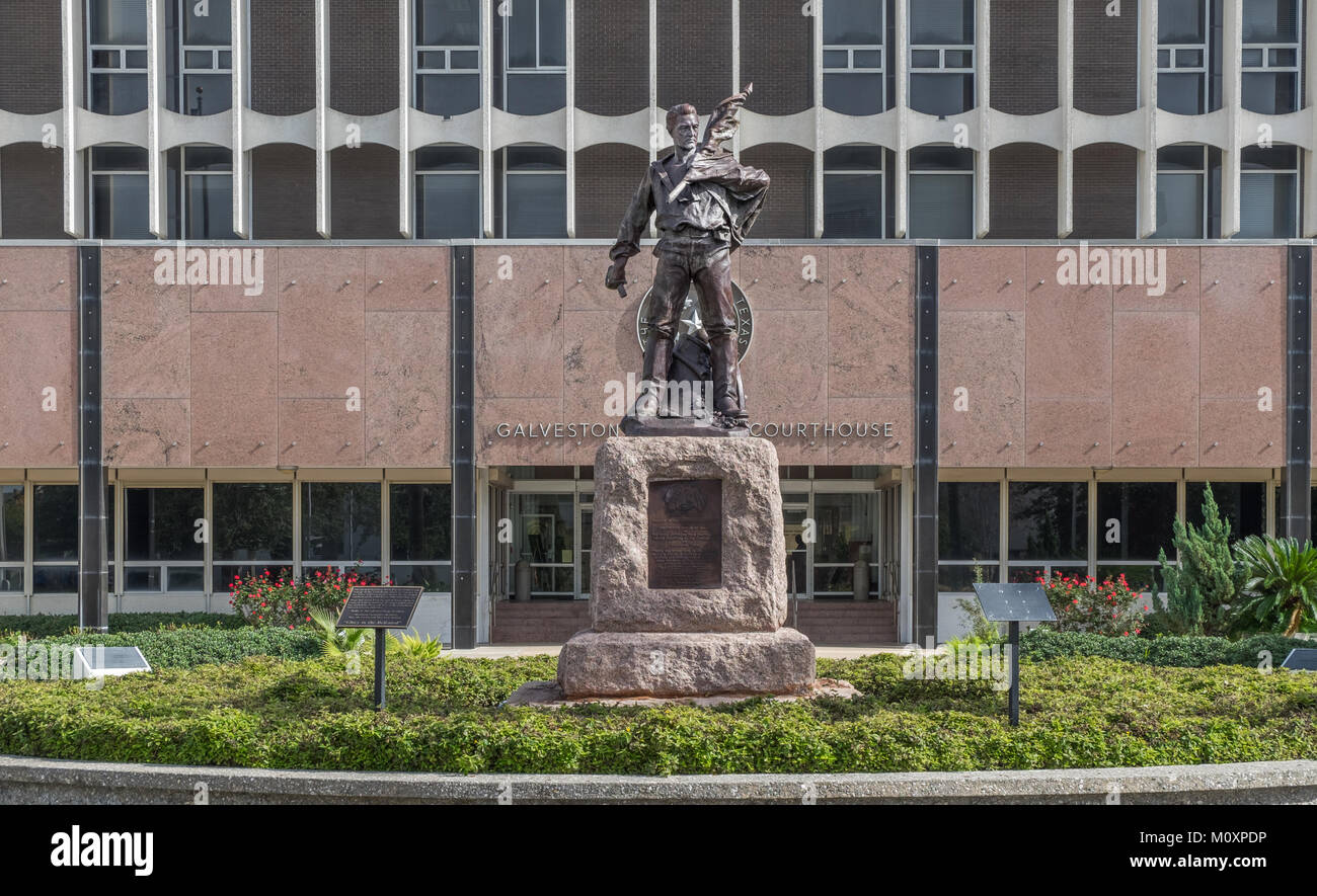 Palais de justice du Comté de Galveston au Texas Banque D'Images