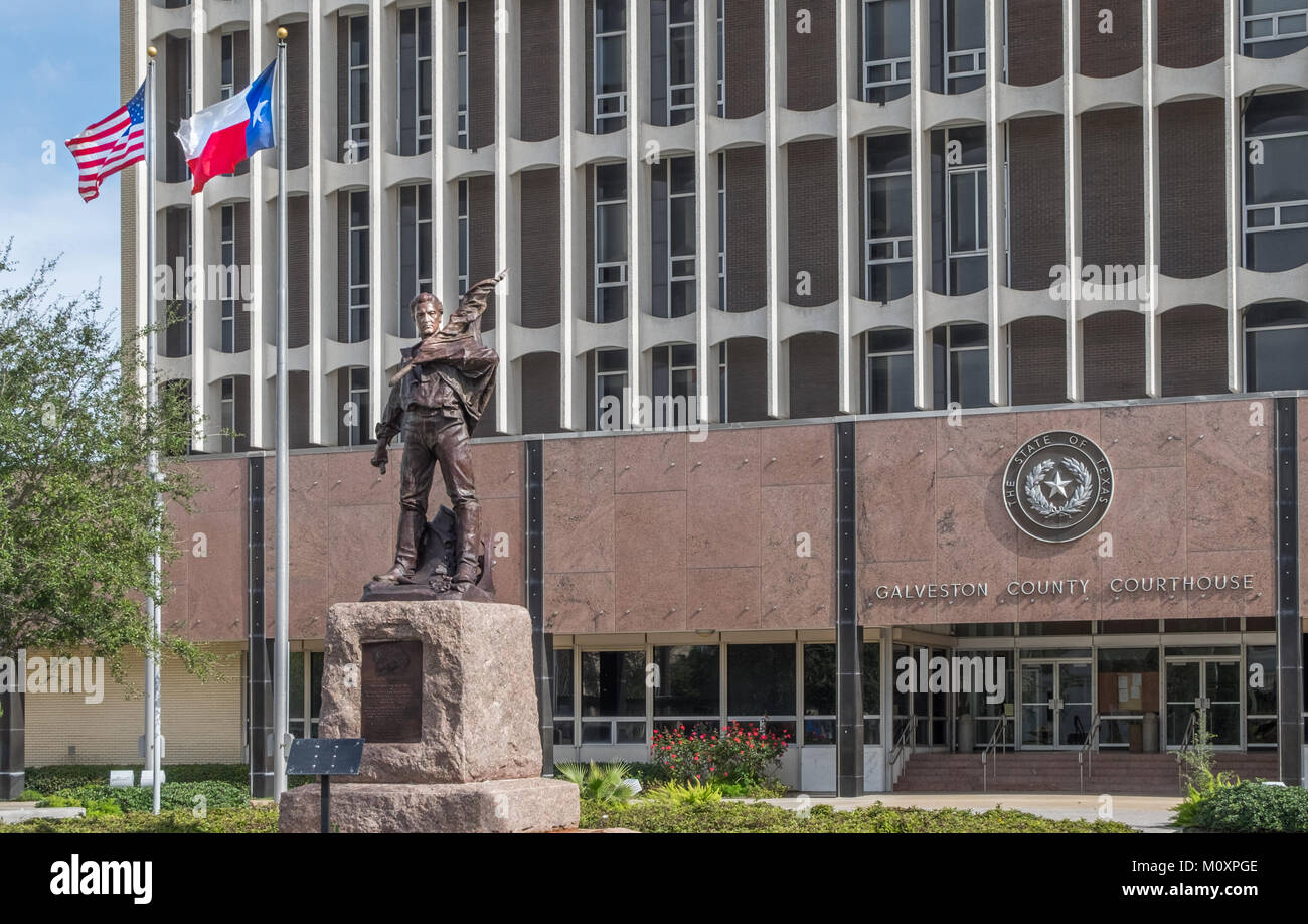 Palais de justice du Comté de Galveston au Texas Banque D'Images