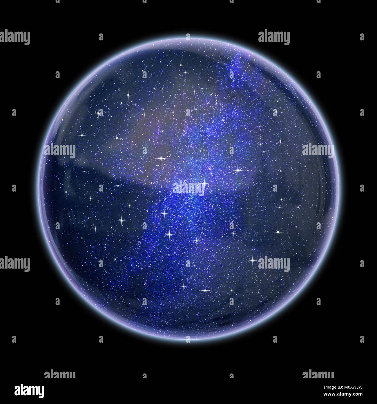 Univers dans une bulle Banque D'Images