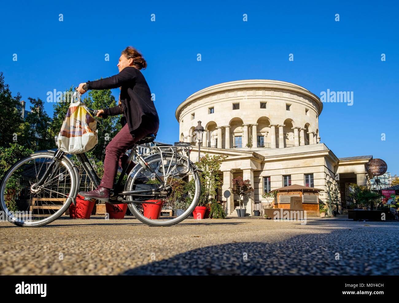 France,Paris,Bataille de Stalingrad square, Rotonde de la Villette ou barrière Saint-Martin construite juste avant la révolution par l'architecte Claude Nicolas Ledoux Banque D'Images