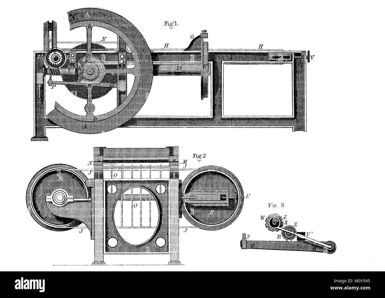 Construction d'une machine pour couper la canne à sucre par Leon Gauchet, amélioré d'un fichier numérique d'origine du 19 siècle. Banque D'Images
