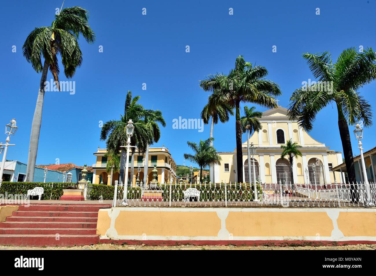La Plaza Mayor à Trinidad, Cuba Banque D'Images
