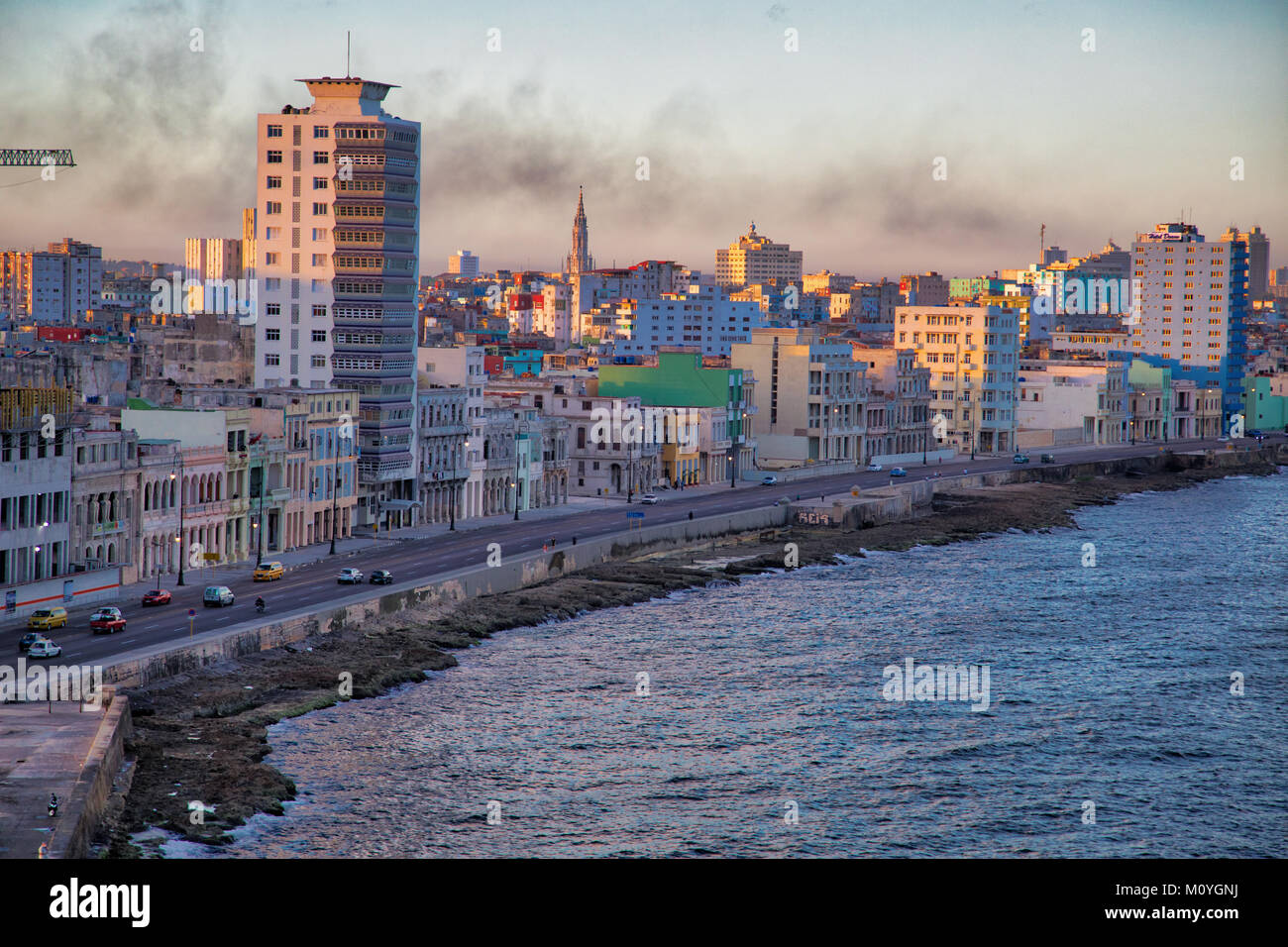 Front de mer de La Havane Banque D'Images