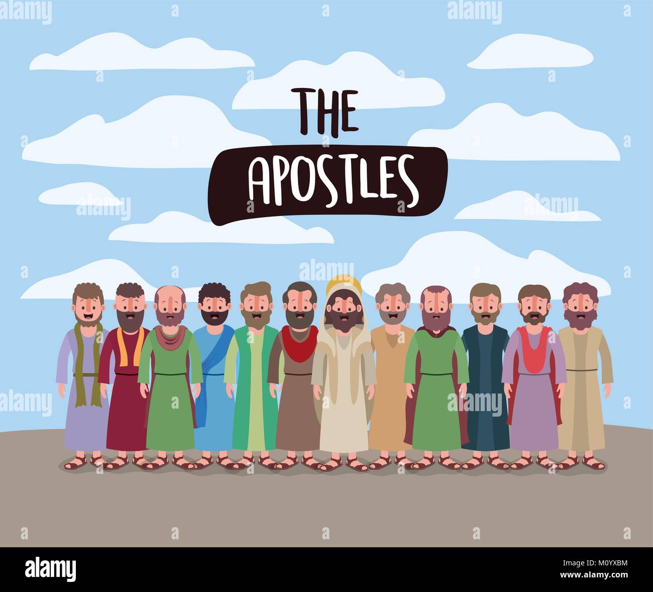 Twelve apostles jesus Banque d