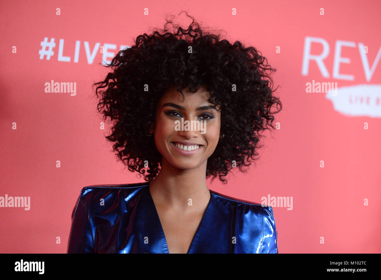 New York, USA. 24 janvier, 2017. Jenny Hammam assiste à l'événement de lancement Revlon Vivre audacieusement moderne au Skylight le 24 janvier 2018 à New York. Crédit : Erik Pendzich/Alamy Live News Banque D'Images