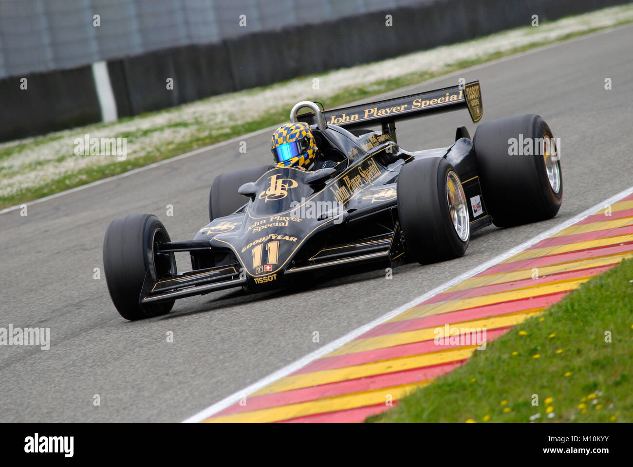 Circuit du Mugello 1 Avril 2007 : pas de fonctionner sur Classic F1 1982 Lotus 91 John Player Team Lotus sur le circuit du Mugello en Italie au cours de Mugello Historic F Banque D'Images