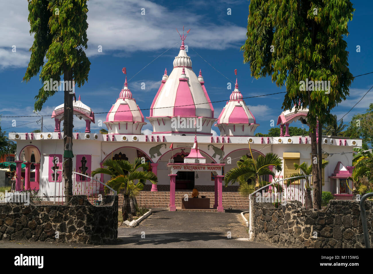 Kalyanath Hindutempel Shiv Mandir, Grand Baie, Maurice, Afrika | Kalyanath Shiv Mandir temple hindou, Grand Baie, Ile Maurice, Afrique, Banque D'Images