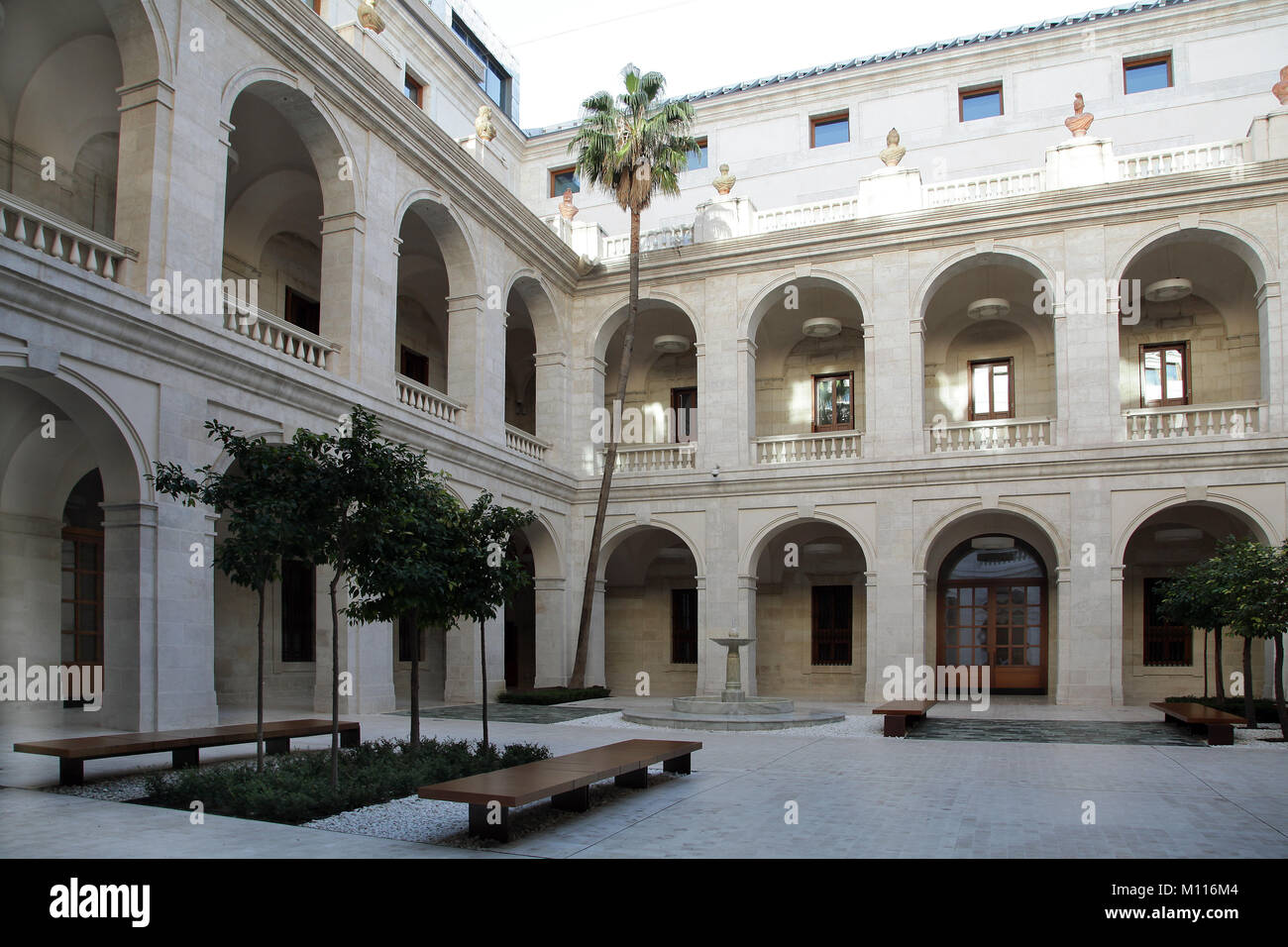 Museo de Malaga Palacio de la Aduana Provincial Museum of Fine Arts Musée Archéologique Provincial. Banque D'Images