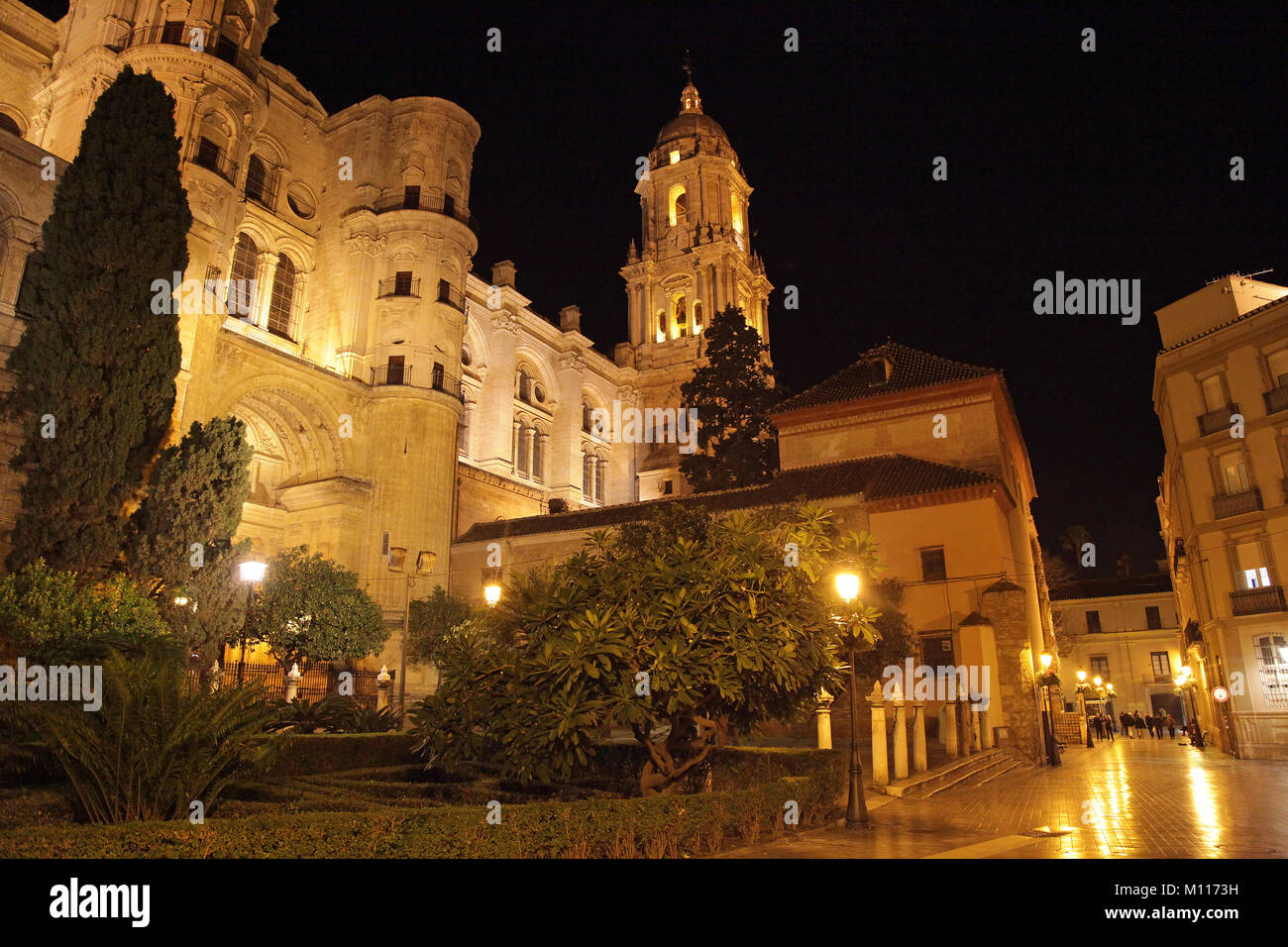 Malaga Andalousie Espagne cathédrale Santa Iglesia Catedral Basílica de la Encarnación Banque D'Images