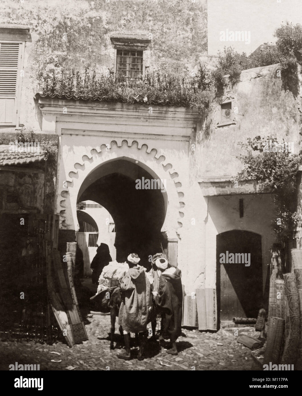 Porte Sud, Tanger, Maroc, c.1900 Banque D'Images