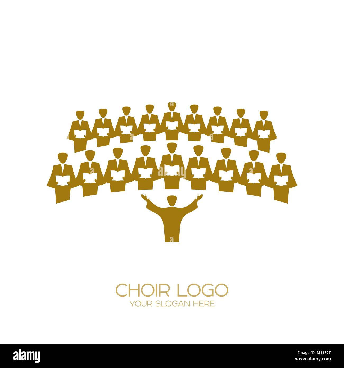 Logo de la musique. Le chant chorale Image Vectorielle Stock - Alamy
