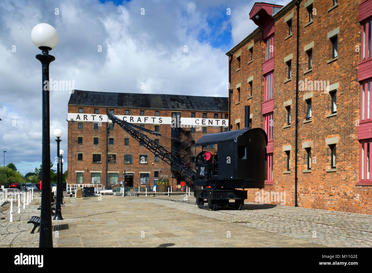 Ancien entrepôt rénové les bâtiments, Gloucester Docks, Gloucester, Royaume-Uni Banque D'Images