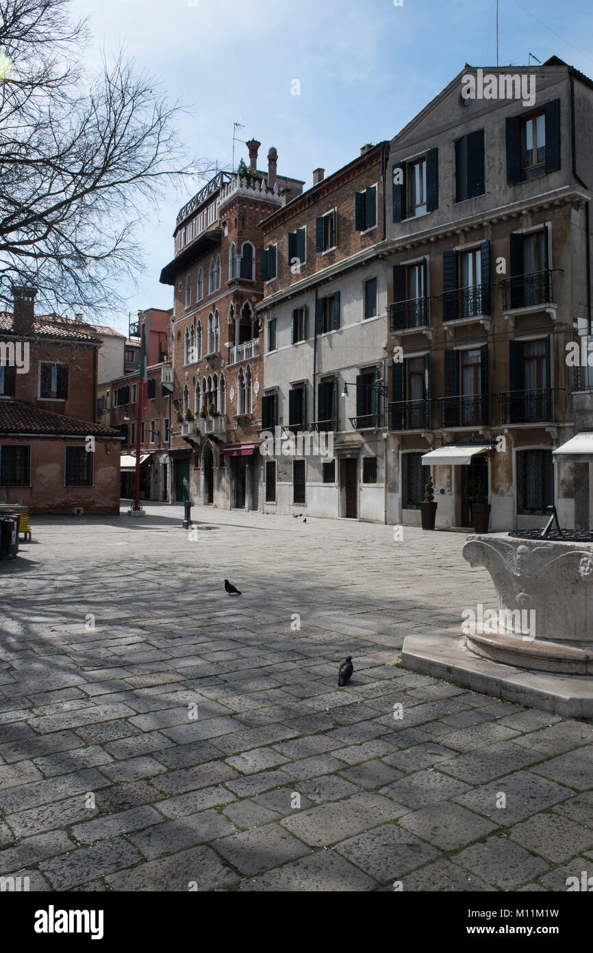 Campo San Zaccaria, Castello, Venise, Italie. Banque D'Images