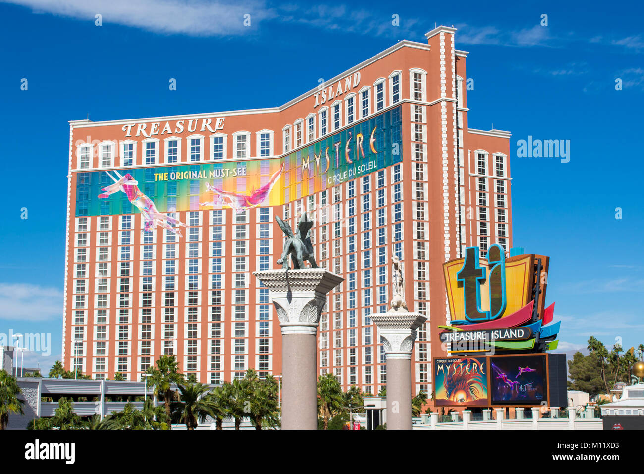 Treasure Island Hotel and Casino, S. Las Vegas Blvd, Las Vegas NEVADA USA. Banque D'Images