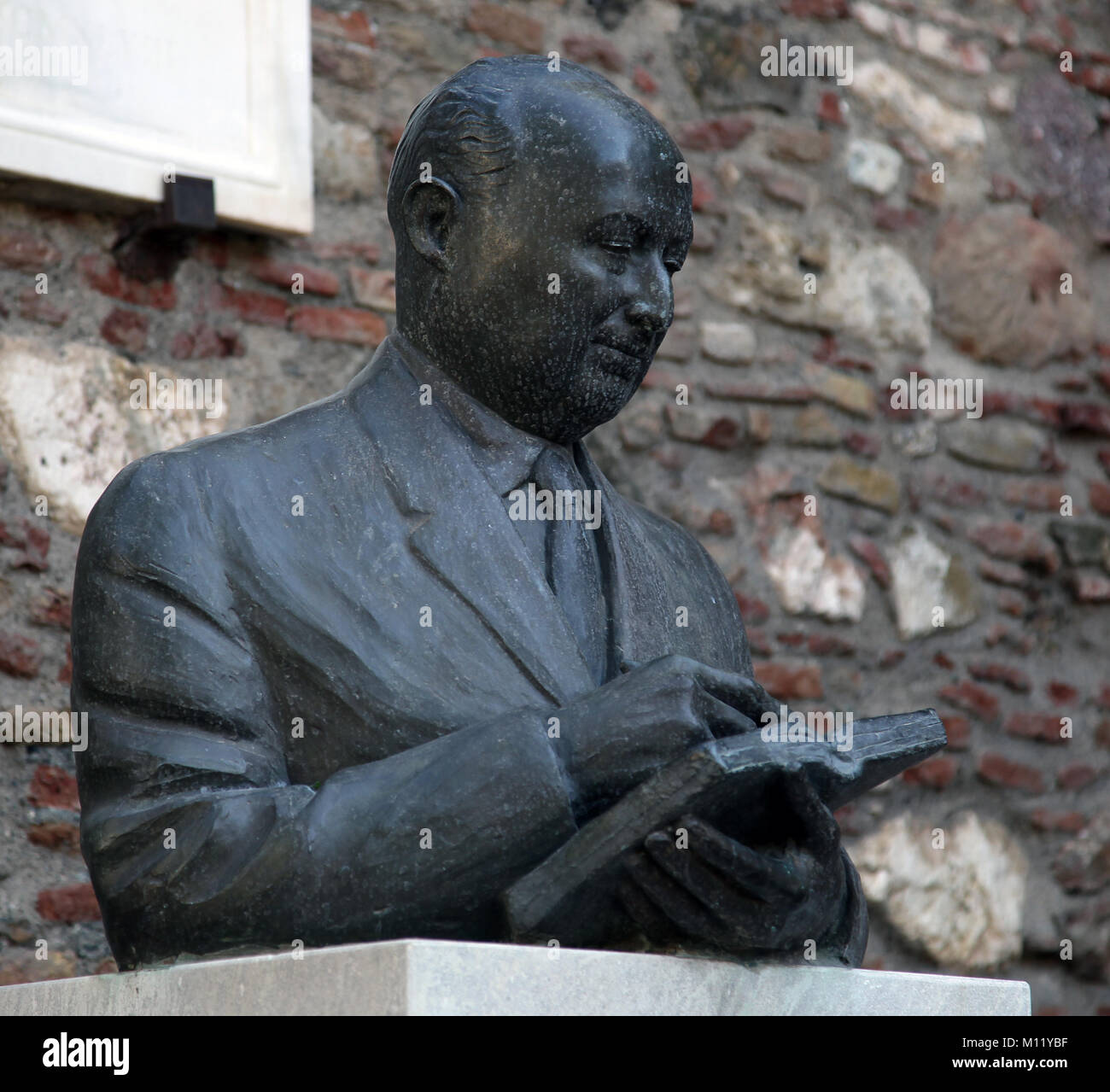 Juan Alvarez Temboury 1899-1965.Il a participé à la reconstruction de l'Alcazaba Banque D'Images