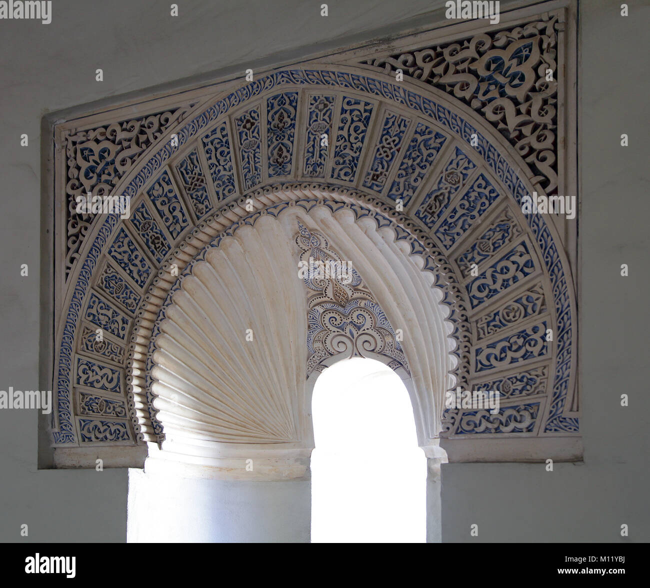 Porte à l'Alcazaba de malaga andalousie espagne. Banque D'Images