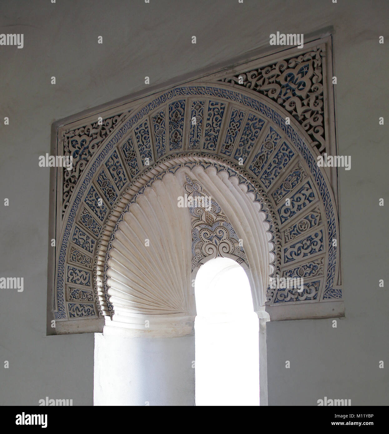 Porte à l'Alcazaba de malaga andalousie espagne. Banque D'Images