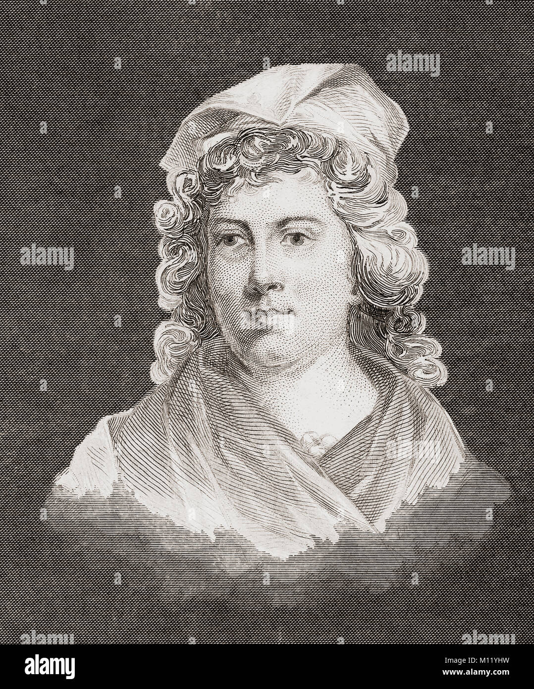 Sarah "Sally" Franklin Bache, 1743-1808. Fille de Bejamin Franklin et Deborah Lire. Elle était une militante des civils dans la guerre d'Indépendance américaine et, après la mort de sa mère, de temps en temps servi comme son père hôtesse. Banque D'Images