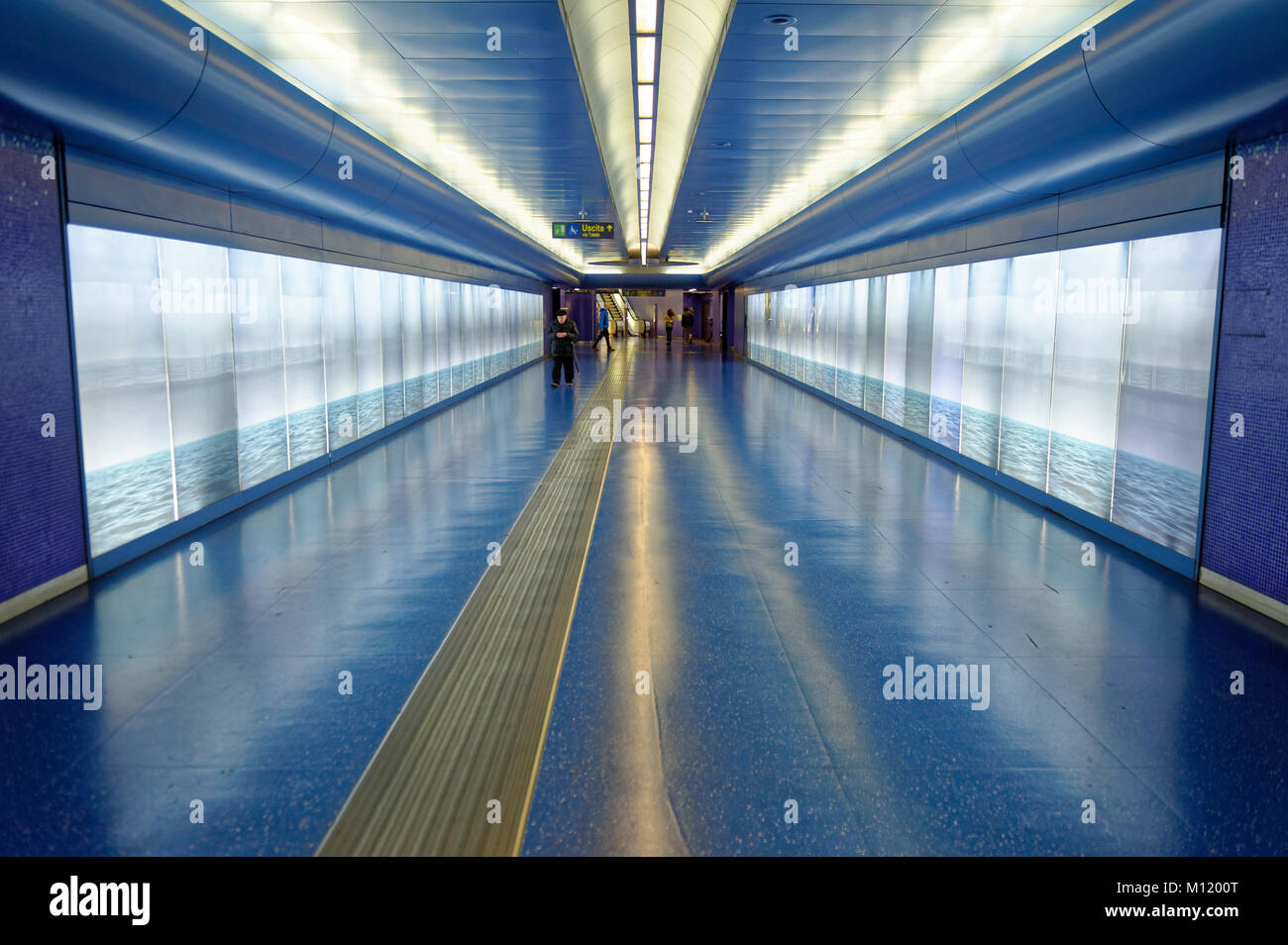 La station de métro de l'art à Naples, Naples, la station de métro Toledo Banque D'Images