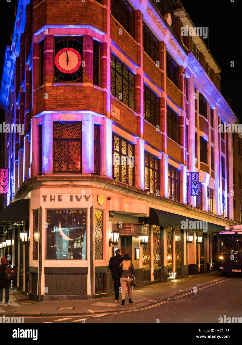 Le Restaurant Ivy dans West Street, dans le quartier de Londres Covent Garden Banque D'Images