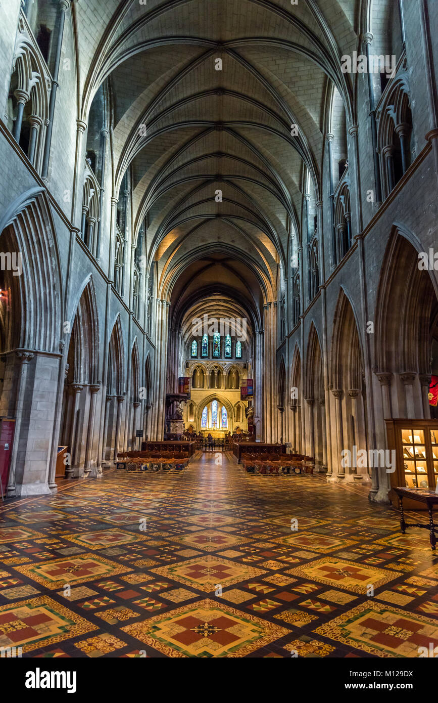 À l'intérieur de la Cathédrale St Patrick, Dublin Banque D'Images