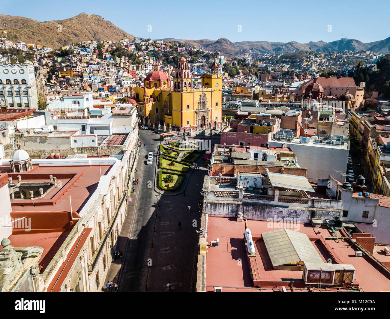 Collégiale basilique de Nuestra Señora de Guanajuato, ou Basilique de Notre Dame de Guanajuato, Mexique Banque D'Images