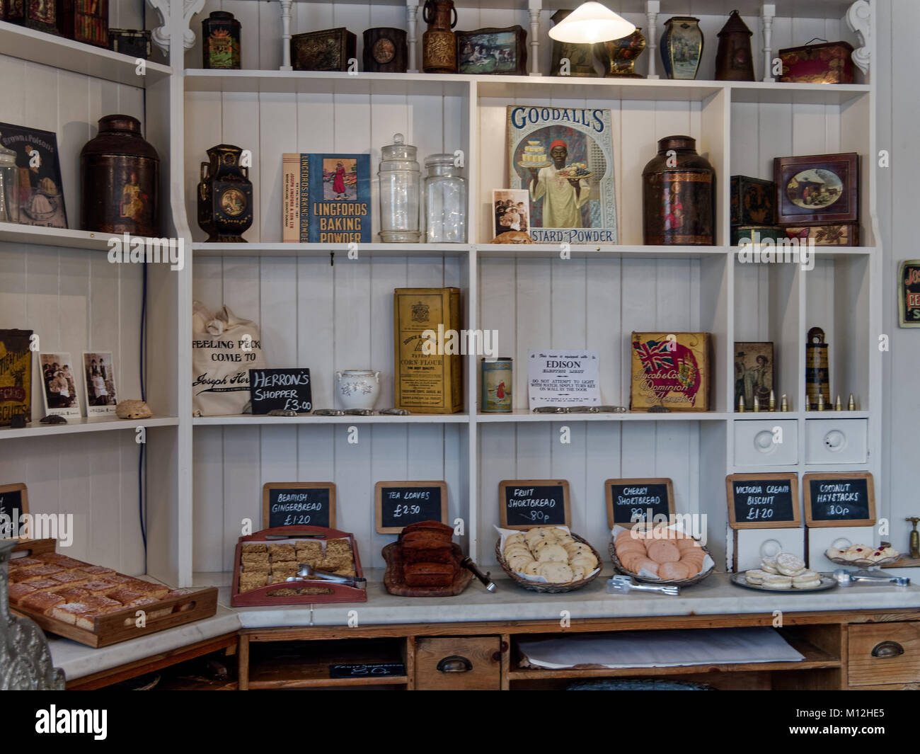 STANLEY, County Durham/UK - 20 janvier : à l'intérieur d'une ancienne boulangerie dans le Nord de l'Angleterre Open Air Museum à Stanley, County Durham le 20 janvier, 2018 Banque D'Images