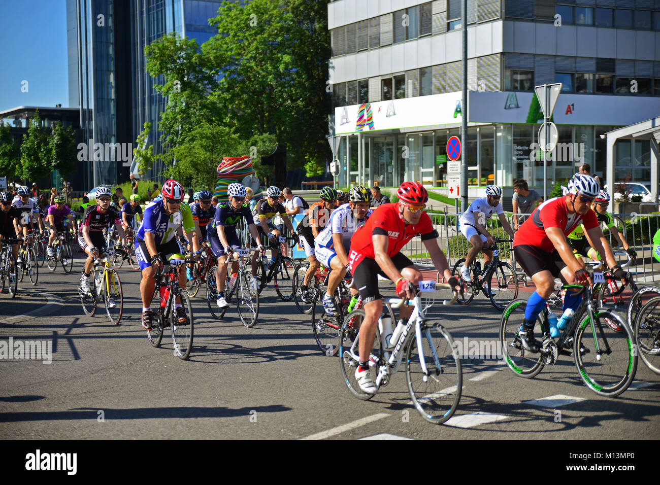 Ljubljana, Slovénie, le 11 juin 2017.. Début des 36 traditionnels. location Marathon Franja BTC City au centre commercial BTC City à Ljubljana. Banque D'Images