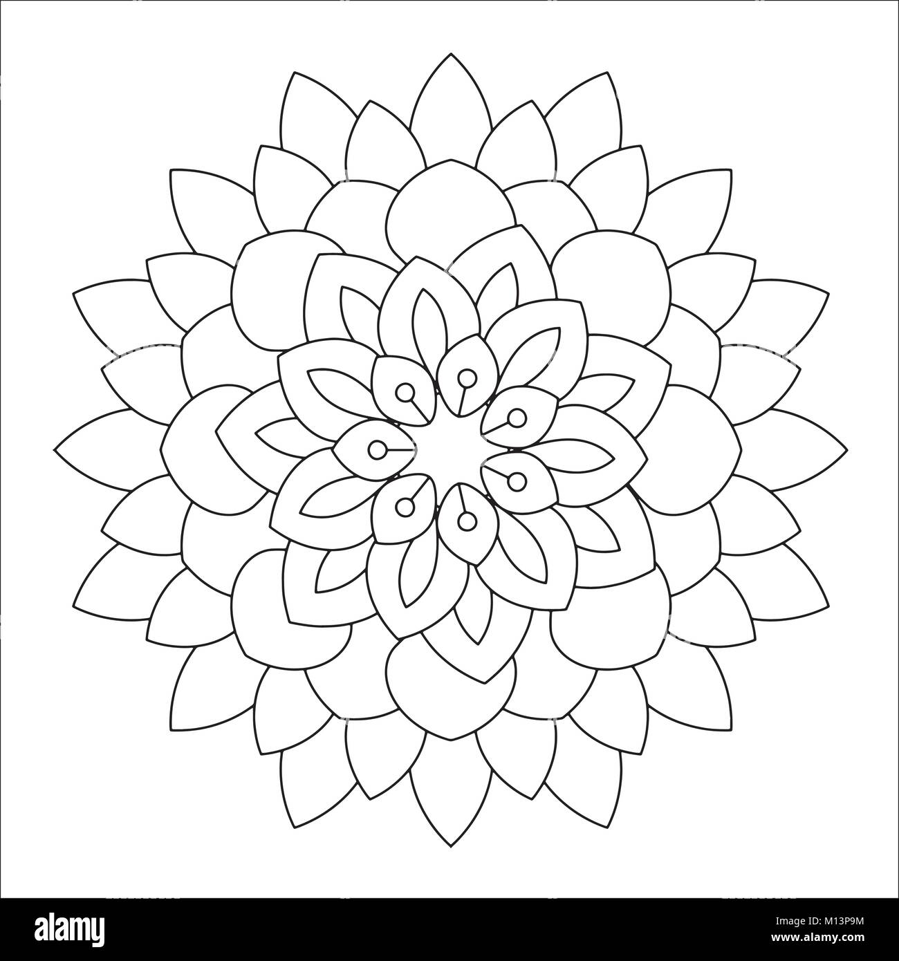Mandala fleur vector illustration Illustration de Vecteur