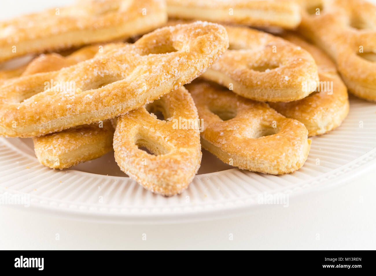 Les cookies. Biscuits Biscuits frais maison Banque D'Images