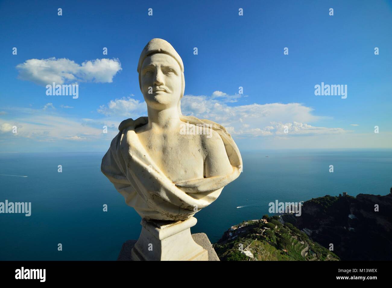 L'Italie, la Campanie, la Côte Amalfitaine, classée au Patrimoine Mondial de l'UNESCO, Ravello, Terazza del Infinito Banque D'Images