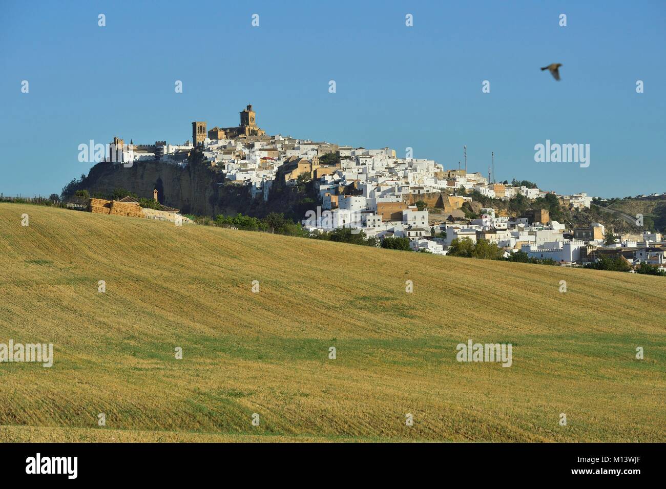 Espagne, Andalousie, village blanc d'Arcos de la Frontera Banque D'Images