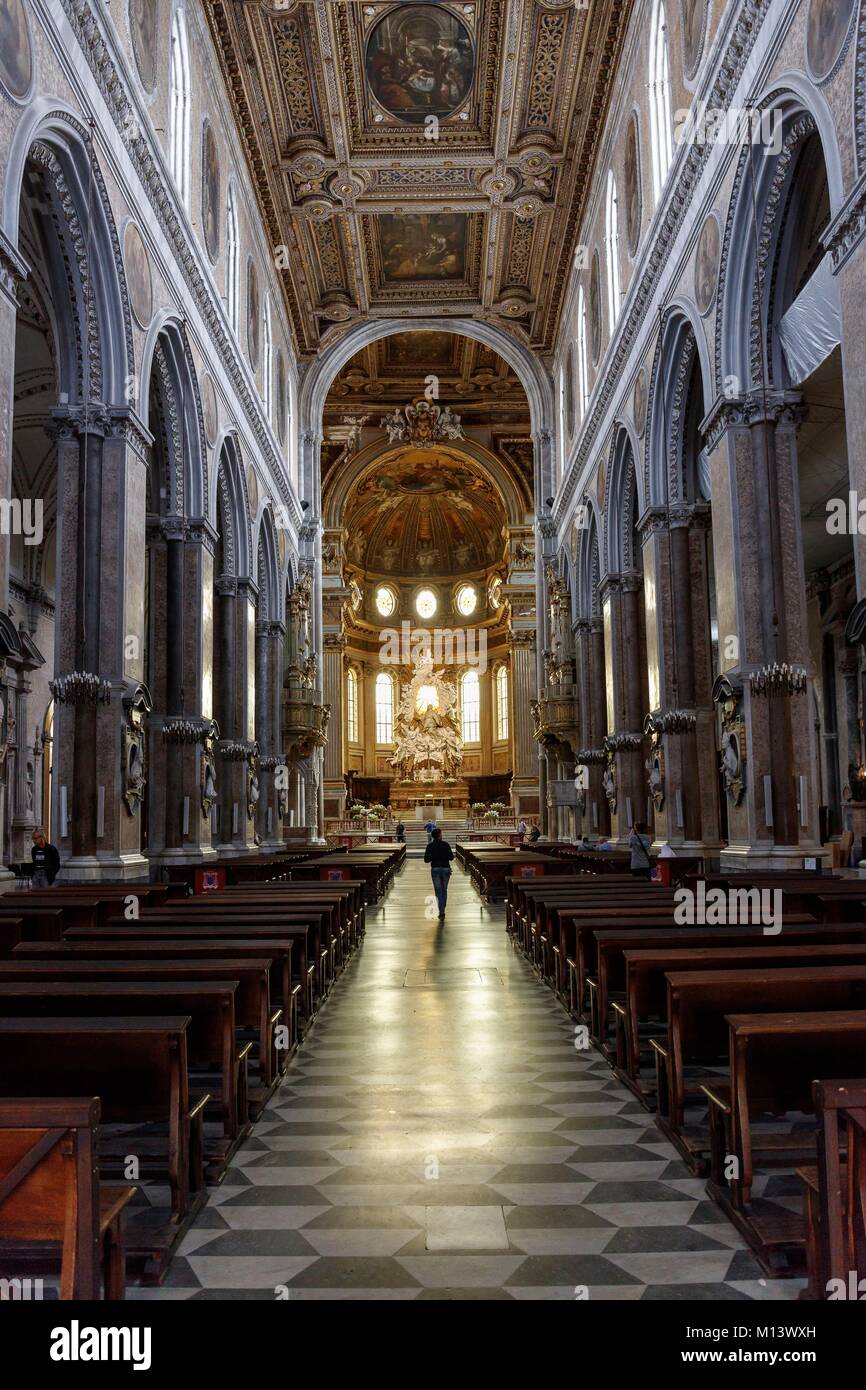 L'Italie, Campanie, Naples, centre historique classé au Patrimoine Mondial de l'UNESCO, dans l'église de Santa Maria Assunta cathédrale (Duomo San Gennaro) Banque D'Images