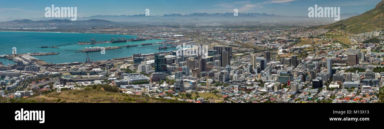 L'Afrique du Sud, Western Cape, Cape Town vu de Signal Hill Banque D'Images