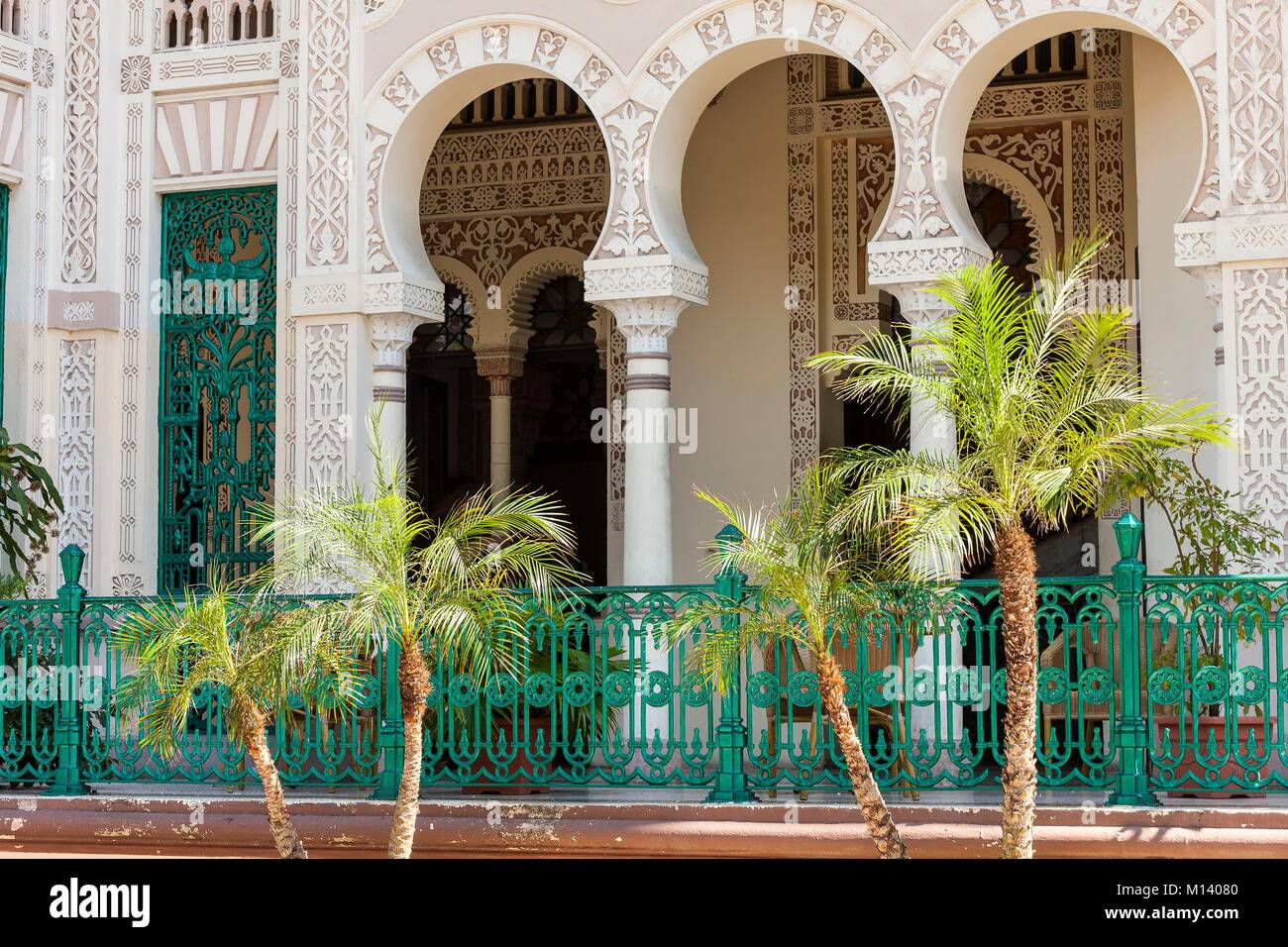Cuba, province de Cienfuegos, Cienfuegos, district de Punta Gorda, le Palacio de Valle construit en 1917 de style oriental, convertie en un hôtel-restaurant Banque D'Images