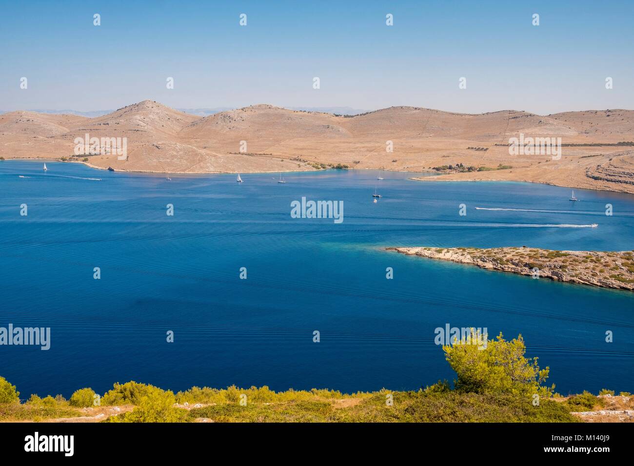 La Croatie, Dalmatie du Nord, de la côte dalmate, l'archipel des Kornati National Park Banque D'Images