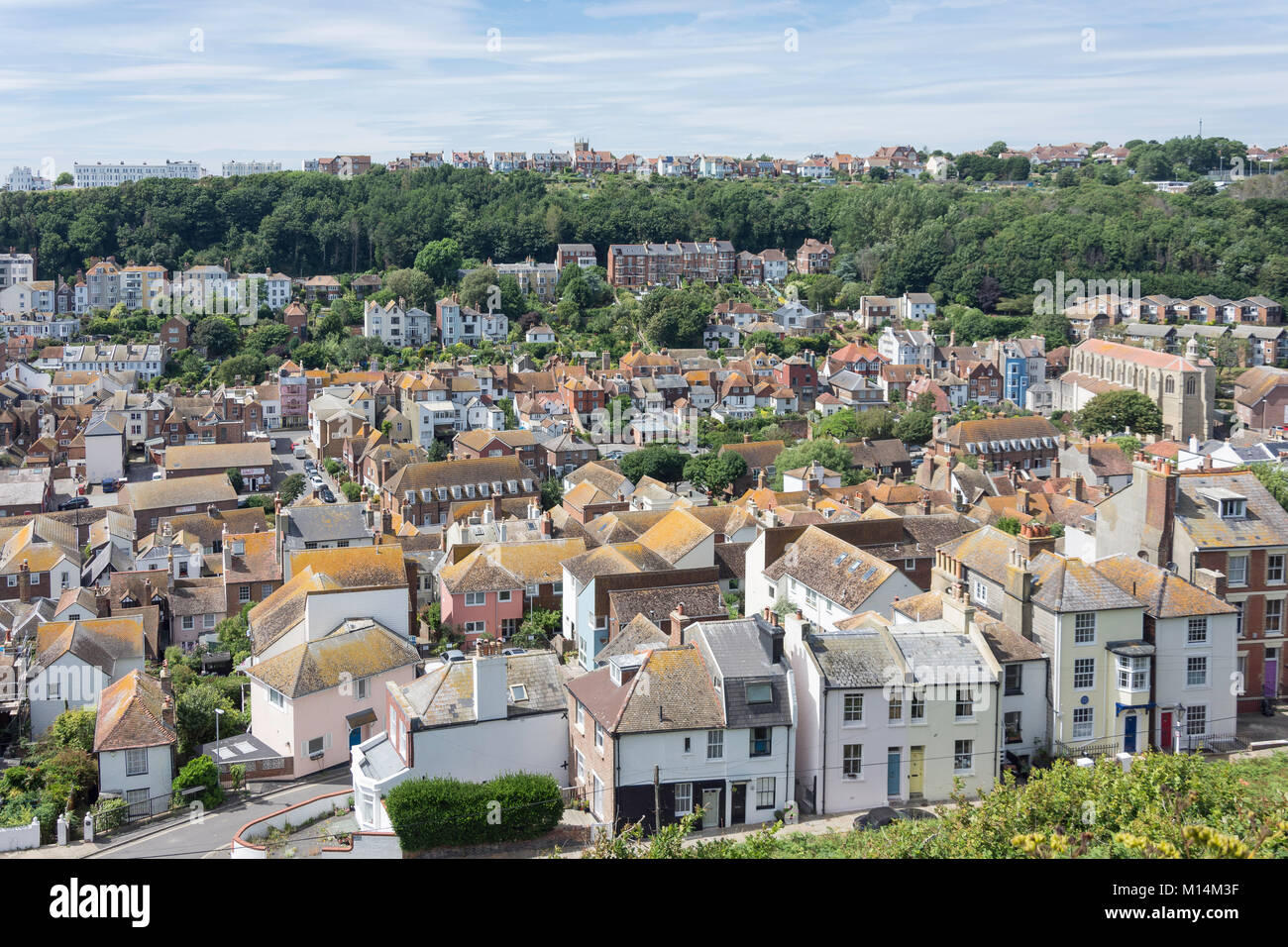 Vieille ville de Hastings East Hill Lift Gare, Hastings, East Sussex, Angleterre, Royaume-Uni Banque D'Images