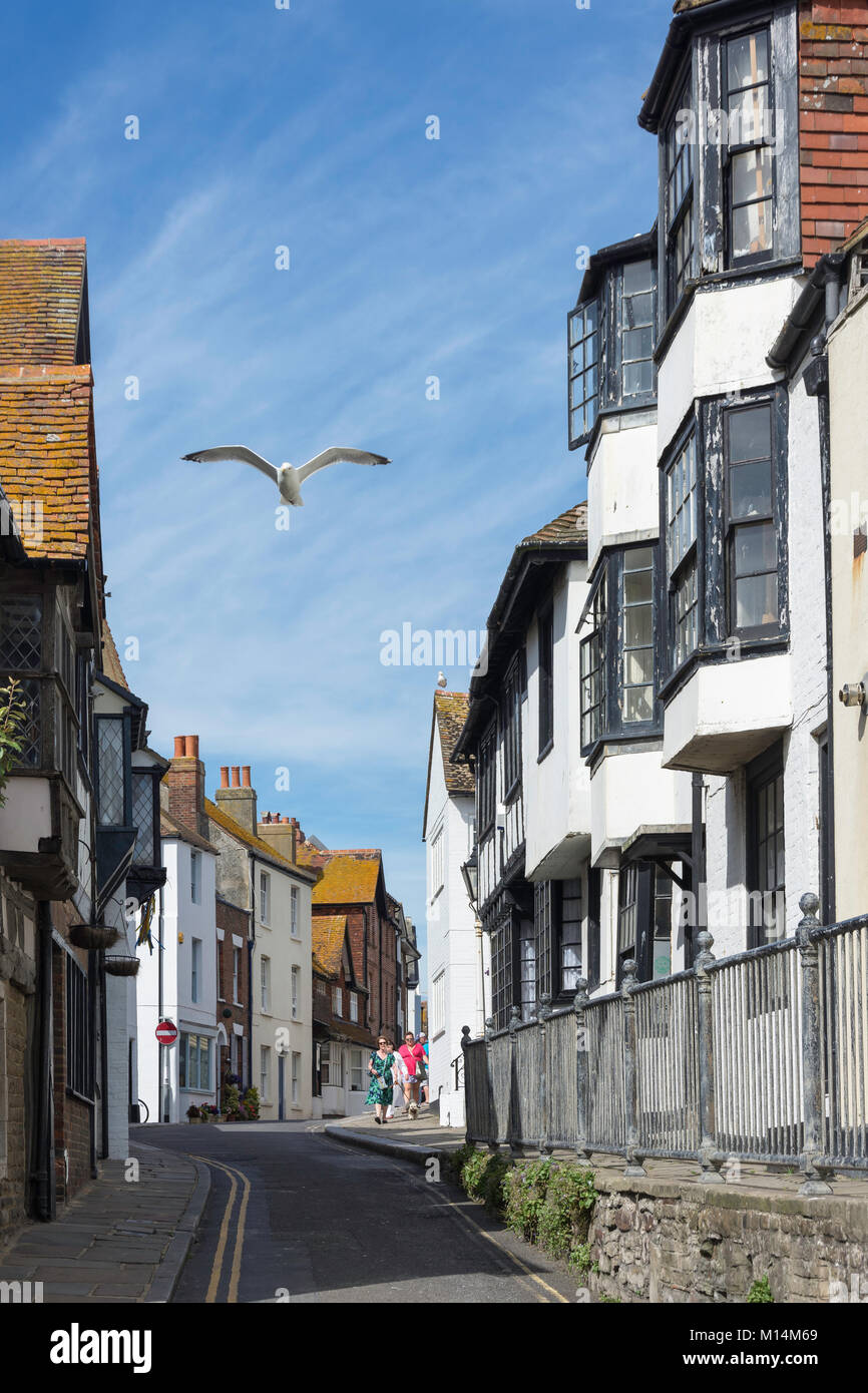 All Saints Street, vieille ville de Hastings, Hastings, East Sussex, Angleterre, Royaume-Uni Banque D'Images