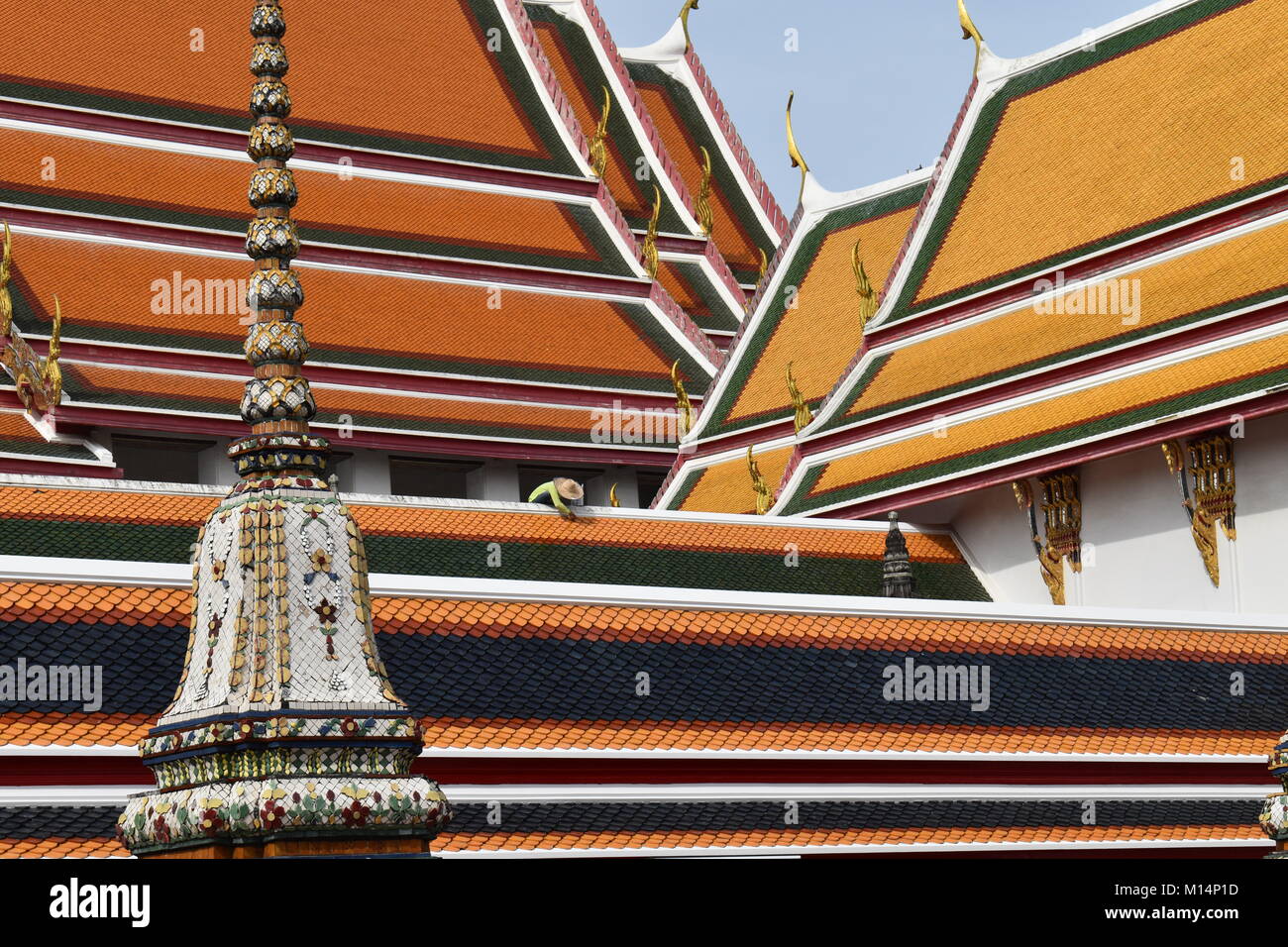 Un homme travaillant dur Banque D'Images