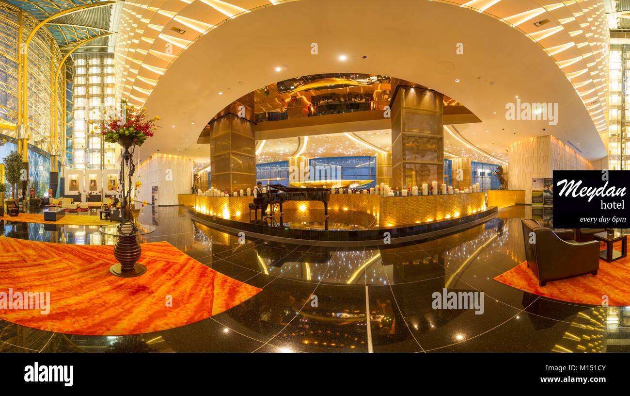 Emirats arabes unis, dubaï, Meydan hotel Banque D'Images