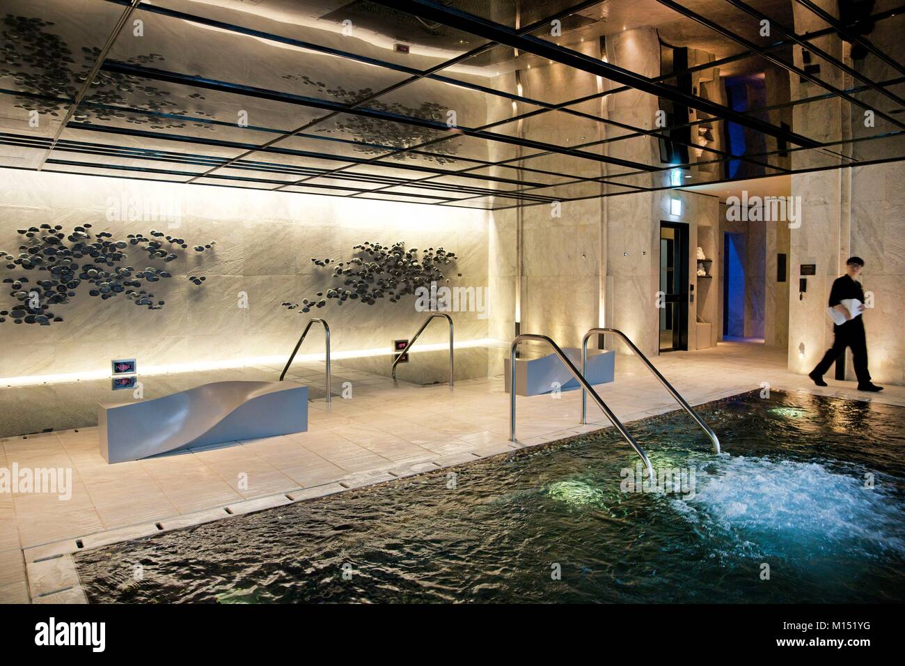 La Corée du Sud, Séoul, la conception de spa le Four Seasons Hotel Banque D'Images