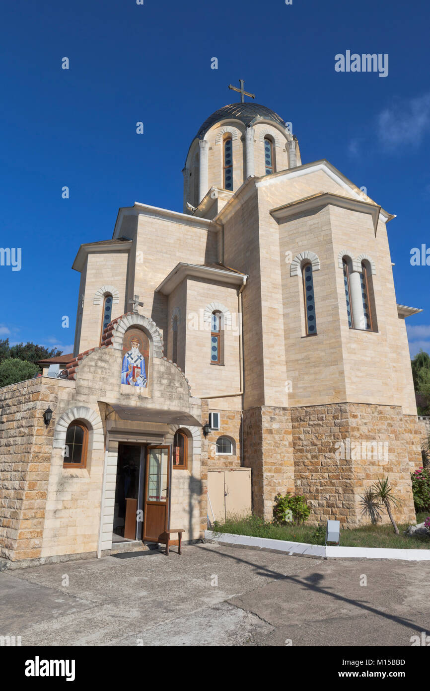 L'église St Nicholas Wonderworker et la Mère de Dieu "monastère umela' dans le village Moldovka, Sochi, dans la région de Krasnodar, Russie Banque D'Images