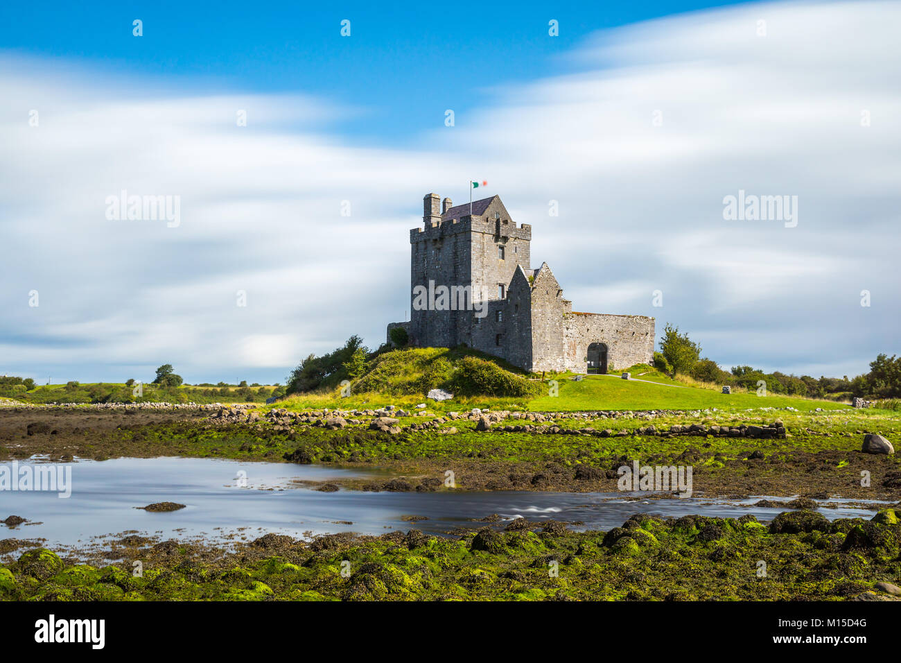 Dunguaire Castle est un 16e siècle Tower House sur la côte sud-est de la baie de Galway dans le comté de Galway, Irlande, près de Kinvara (également orthographié Kinvarra) Banque D'Images